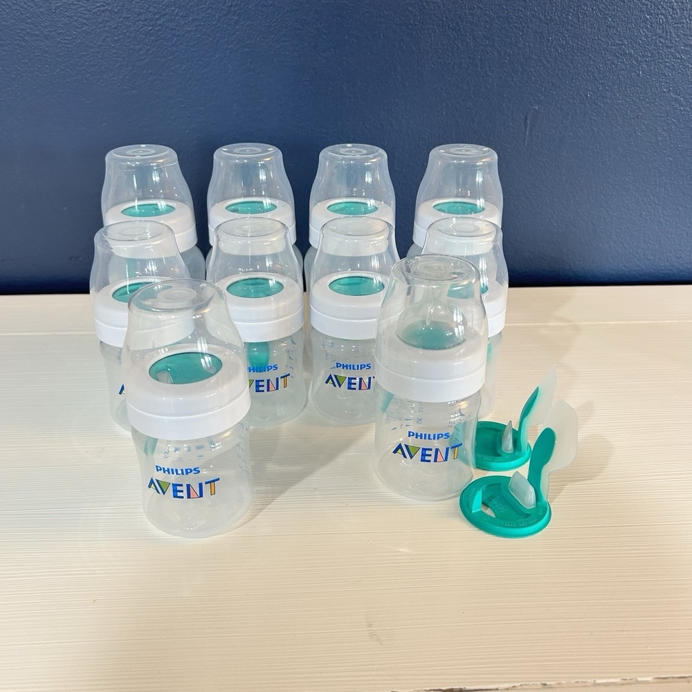 Philips Avent Baby Bottles 4oz & 9oz Anti Colic Lot Of 10